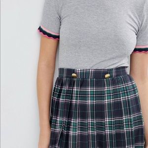 ASOS plaid skirt